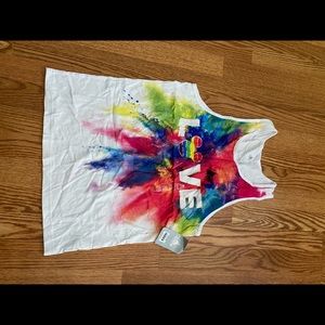 Disney lgbt pride Mickey tank small nwt